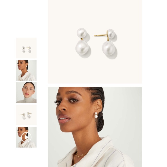 Mejuri Pearl ring&earrings - Picture 7 of 14